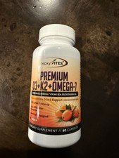 Vitamin D3 K2 with Omega 7 60 Capsules -1 per serving EXP 11/28 NEW