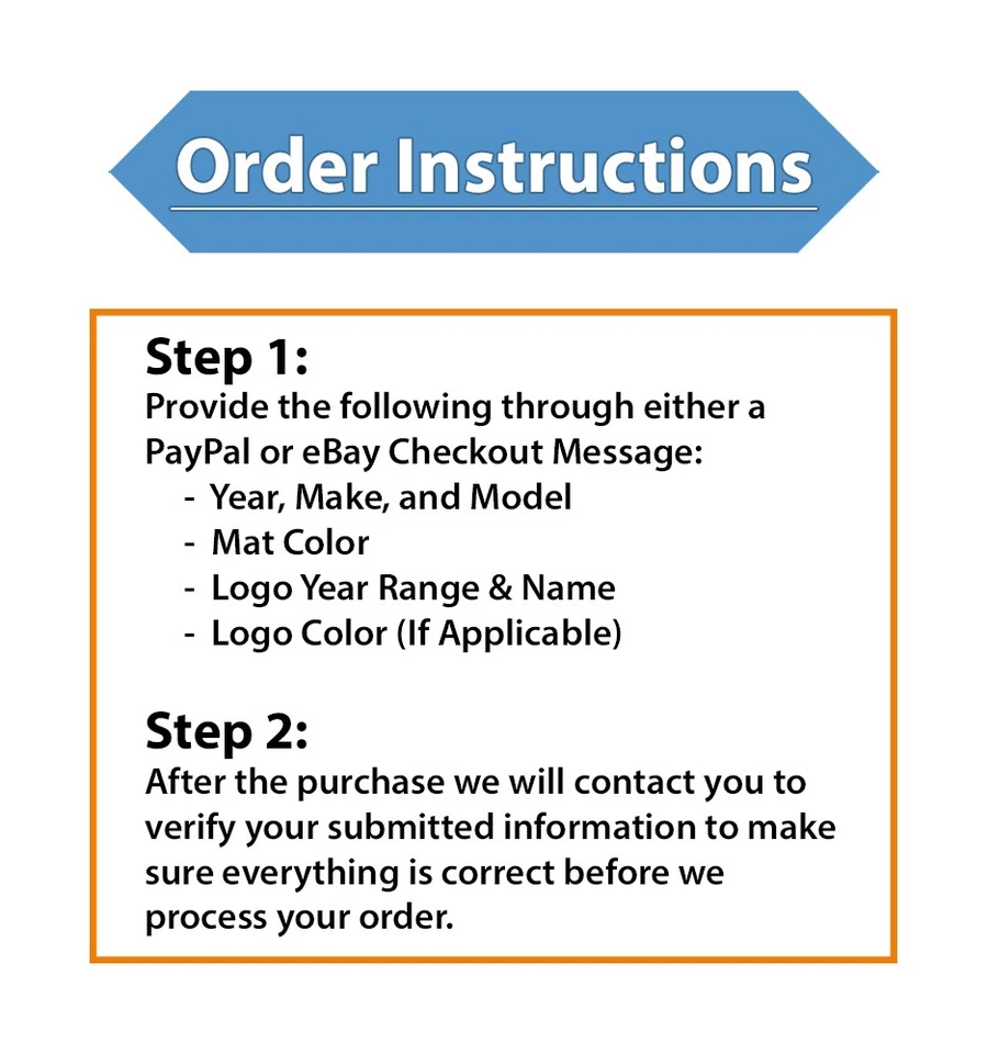 Rubber 2pc Floor Mats for 1974-1993 Dodge Ramcharger - Pick Year, Logo & Color - Image 3 of 4