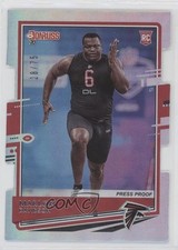 2020 Panini Donruss Rookie Press Proof Silver Die-Cut 28/75 Marlon Davidson 0h8t