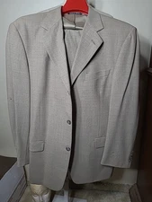 Perry Ellis Portfolio Men's Suit  LT Brown 33 W 42 JacketR