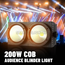 PAIDUN 200W COB LED Par Wash Light Warm Cool White Audience Blinder DJ Disco Bar