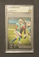 Tua Tagovailoa  Rookie RC 2020 Chronicles #PA-2 Miami Dolphins Golden Grading 9!