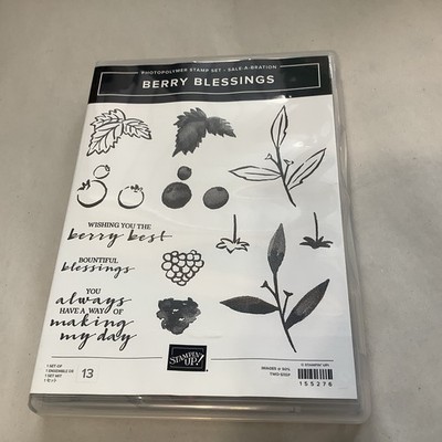 Stampin' Up! (Retired) Berry Blessings Photopolymer Stamp Set Sale-A-Bration