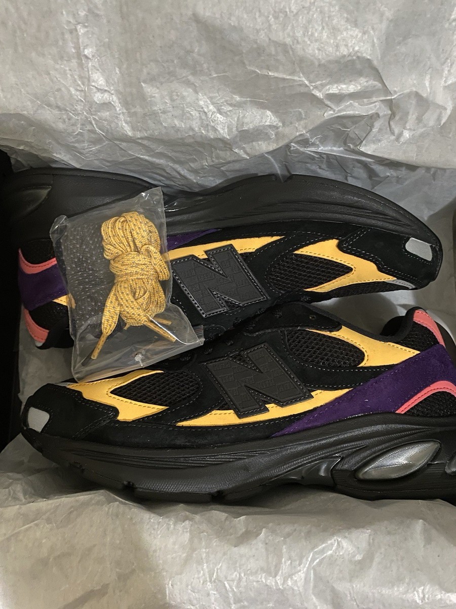 Kith×New Balance Abzorb2010Black/Yellow Ronnie Fieg & New Balance ABZORB 2010 - Black / Yellow – Kith