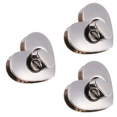 2 Stück herzförmiges Lock Ornament DIY Metall Open-Close Zubehör für