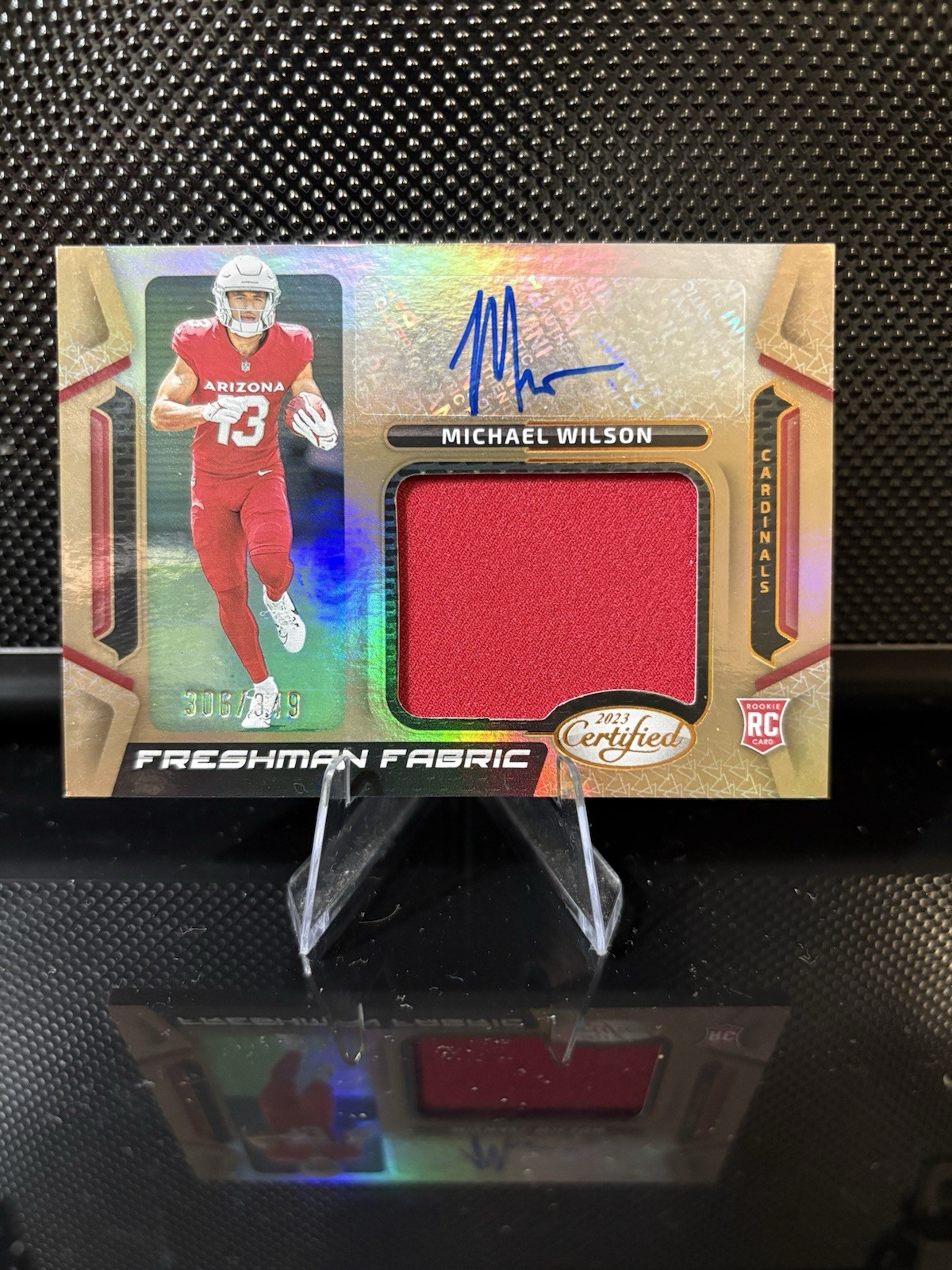 Michael Wilson Panini Certified Freshman Fabric Mirror Signature #FFMS2 Bronze Mirror