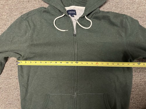 J.Crew/Jeans Green Full-Zip Hooded Sweatshirt Style J7021 Men’s Size XL EUC - Picture 8 of 17