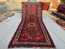 Vintage Turkish Inspired Caucasian Rug 5x11 Oriental Tribal Wool Runner Rug