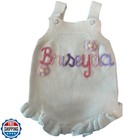 Personalized Baby Romper – Custom Embroidered Name Outfit – Handmade Knitted