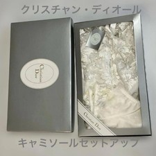 Christian Dior Camisole Set Up M Size Ivory Color Floral Embroidery