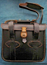 Vintage black leather XL Camera bag by Diamond
