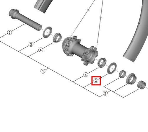 SHIMANO Dura-Ace WH-R9270-C50-TU-F Front Seal Ring SHIMANO Dura-Ace WH-R9270-C50-TU-F Front Seal Ring