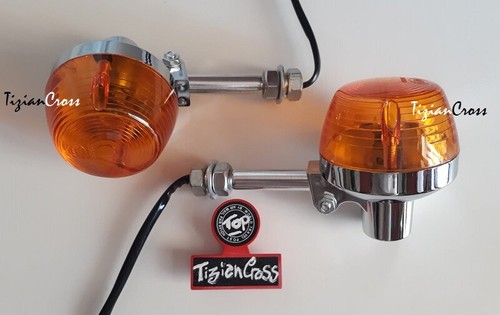 4 FRECCE ORIGINALI ALOGENE UNIVERSAL CLASSIC INDICATORI Honda CB etc TizianCross - Picture 2 of 12