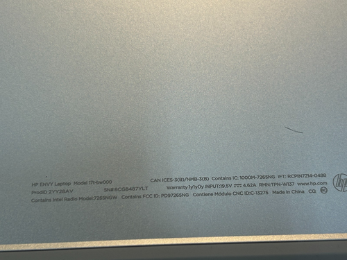 HP ENVY 17.3" 17m-bw0013dx OEM Laptop FHD LCD Ekran dotykowy Kompletny montaż - Zdjęcie 12 z 13