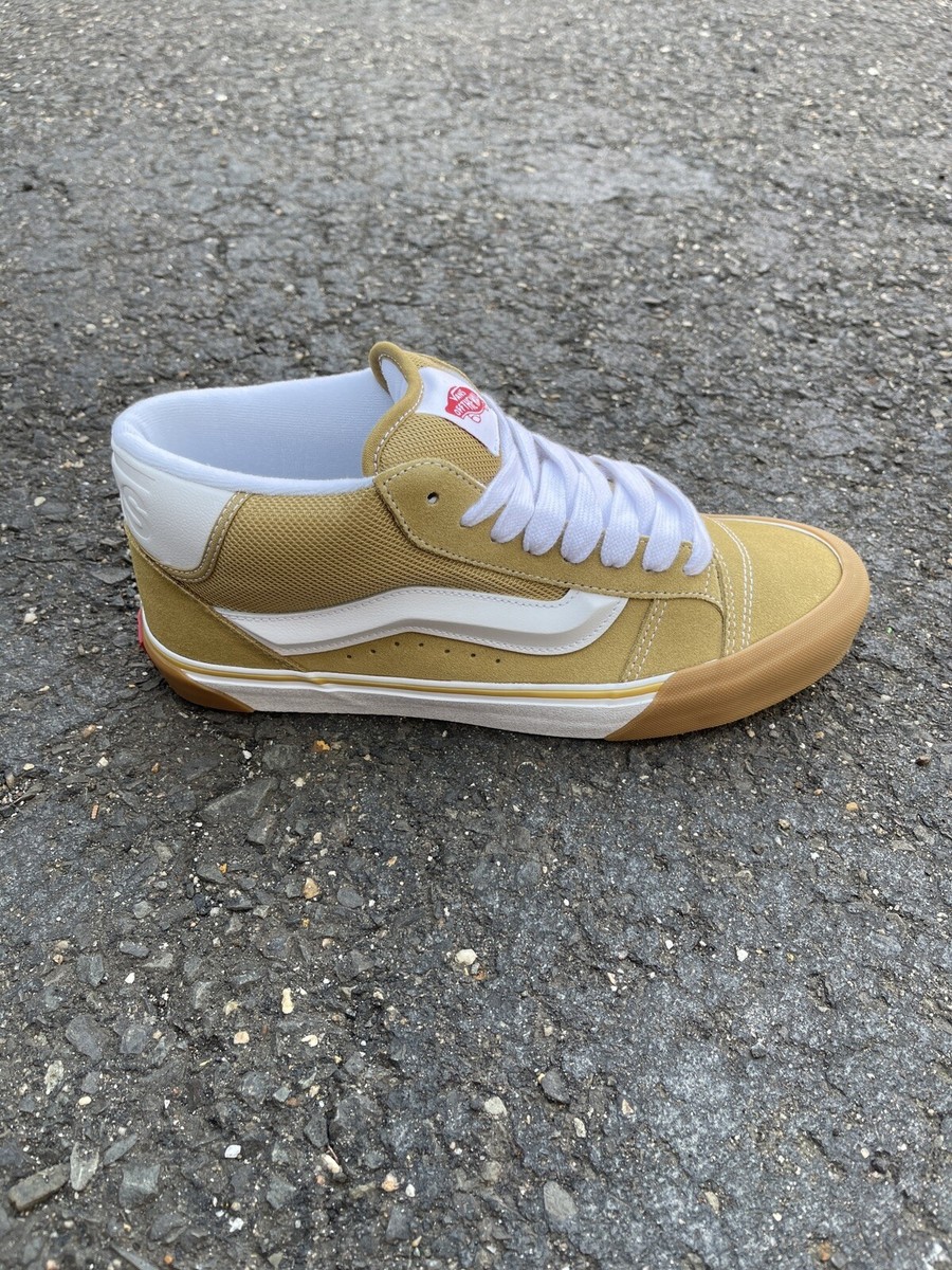 スニーカー ^VANS^ New Mid Golden Brown Sword VN000CQ95SM1 VANS Knu Skool Mid OG 2023 MEN'S SNEAKERS VN000CQ95SM BROWN