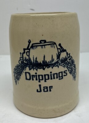 Vintage Drippings Jar Stoneware Pottery Crock Bacon Grease Kitchen | eBay