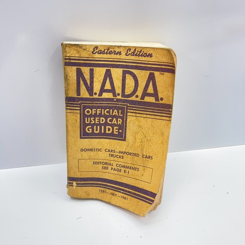 1981 Vintage NADA Eastern US Used Car Price Guides Automobile Dealers Booklet eBay