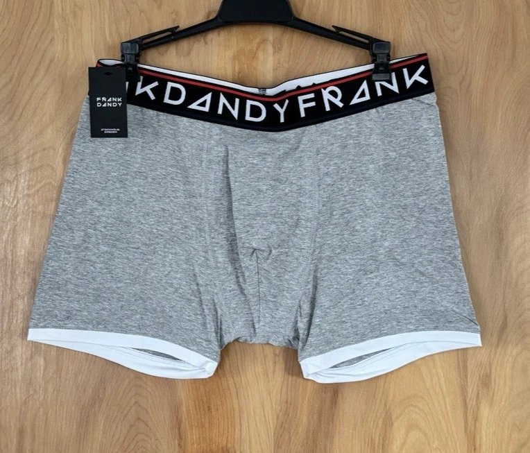 Frank Dandy Men's St. Paul Bamboo Boxer Grey Melange Size XL NWT - Image 2 of 4
