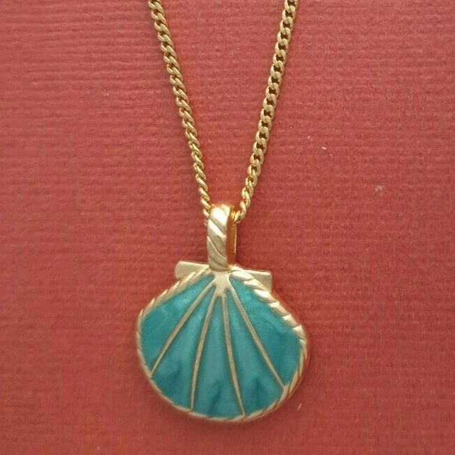 Aqua cheap shell necklace