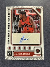 2023-24 Panini Donruss Optic Signature Series #SS-MCD Jalen McDaniels (AU) @QJ43