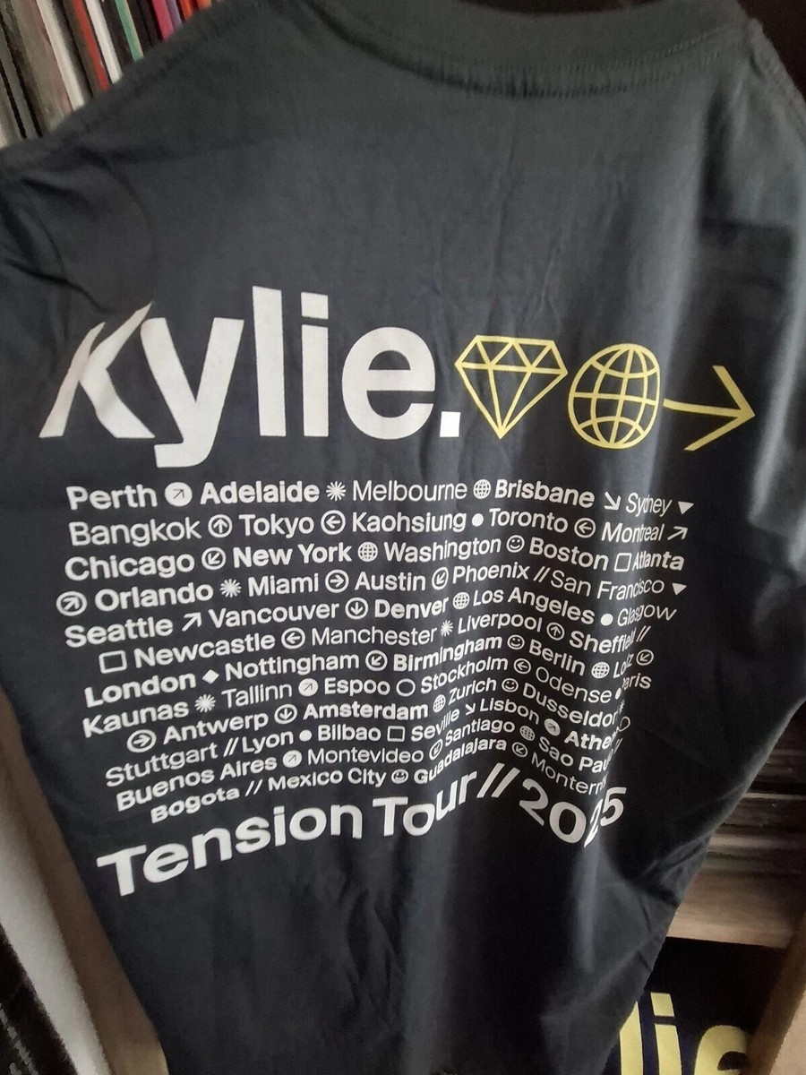 NEW!!! 2025 Kylie Minogue Tension Tour Shirt Merch | eBay