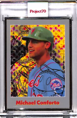 2021 TOPPS PROJECT 70 #804 MICHAEL CONFORTO BY RON ENGLISH AP SILVER FRAME 12/51