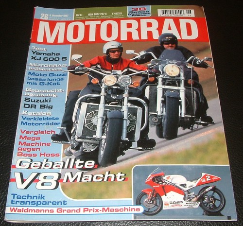 Das Motorrad 26/97 Yamaha XJ 600 S, V8 Motorräder, BMW K 1200 RS, Moto Guzzi