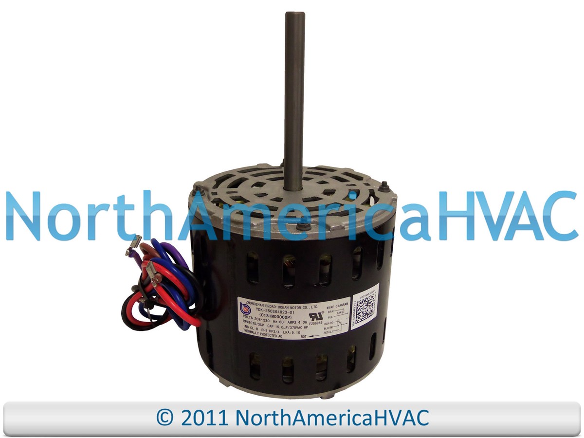 OEM 3/4 HP 230v Furnace Blower Motor Fits Zhongshan Broad
