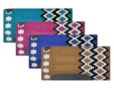 Showman 36" x 34" 100 Wool Top Cutter Style Saddle Pad w/ Kodel Fleece Bottom