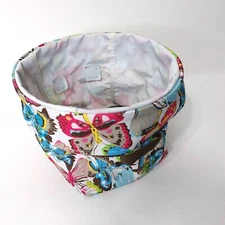 Thirty-One Collapsible Round Utility Tote, Butterfly 31 Bags Great Easter Basket
