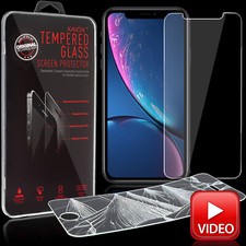 Panzerfolie für iPhone XR 9H Echt Glas PREMIUM Display Schutzfolie Kratzschutz