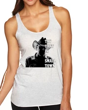 Try That In A Small Town Silhouette TriBlend Racerback Tank Top