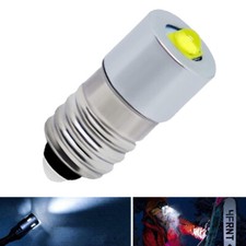 425 Miniature E10 Screw White LED Bulb lamp for 6V Lantern Battery Flashlights