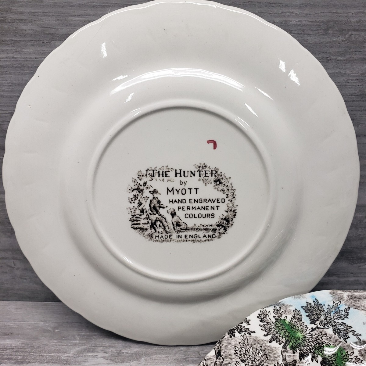Vintage Plate The Hunter By Myott 6 3/4