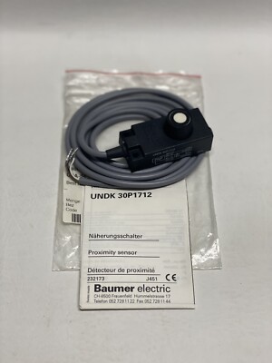 NEW Baumer Electric UNDK 30P1712 Proximity Sensor
