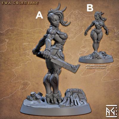 Orca Mezz'orco Con Cannone Guerriero Corsaro Pirata Miniatura 3D Resin - Foto 12