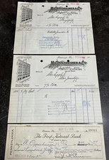 1911 M Oppenheimer & Co Brand Clothing Billhead Receipt W Check Pants