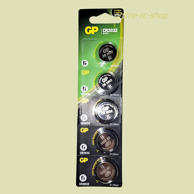 GP Lithium Knopfzelle CR2032 3V 5er Blister Batterie