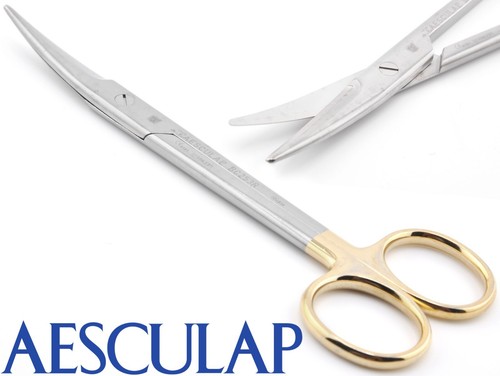 AESCULAP BC253R Durotip Mayo Dissecting CVD Scissors TC Tungsten Carbide 6.75"