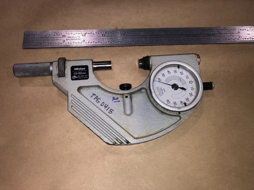 MITUTOYO DIAL SNAP GAGE  25-50MM 0.001MM NO. 523-122