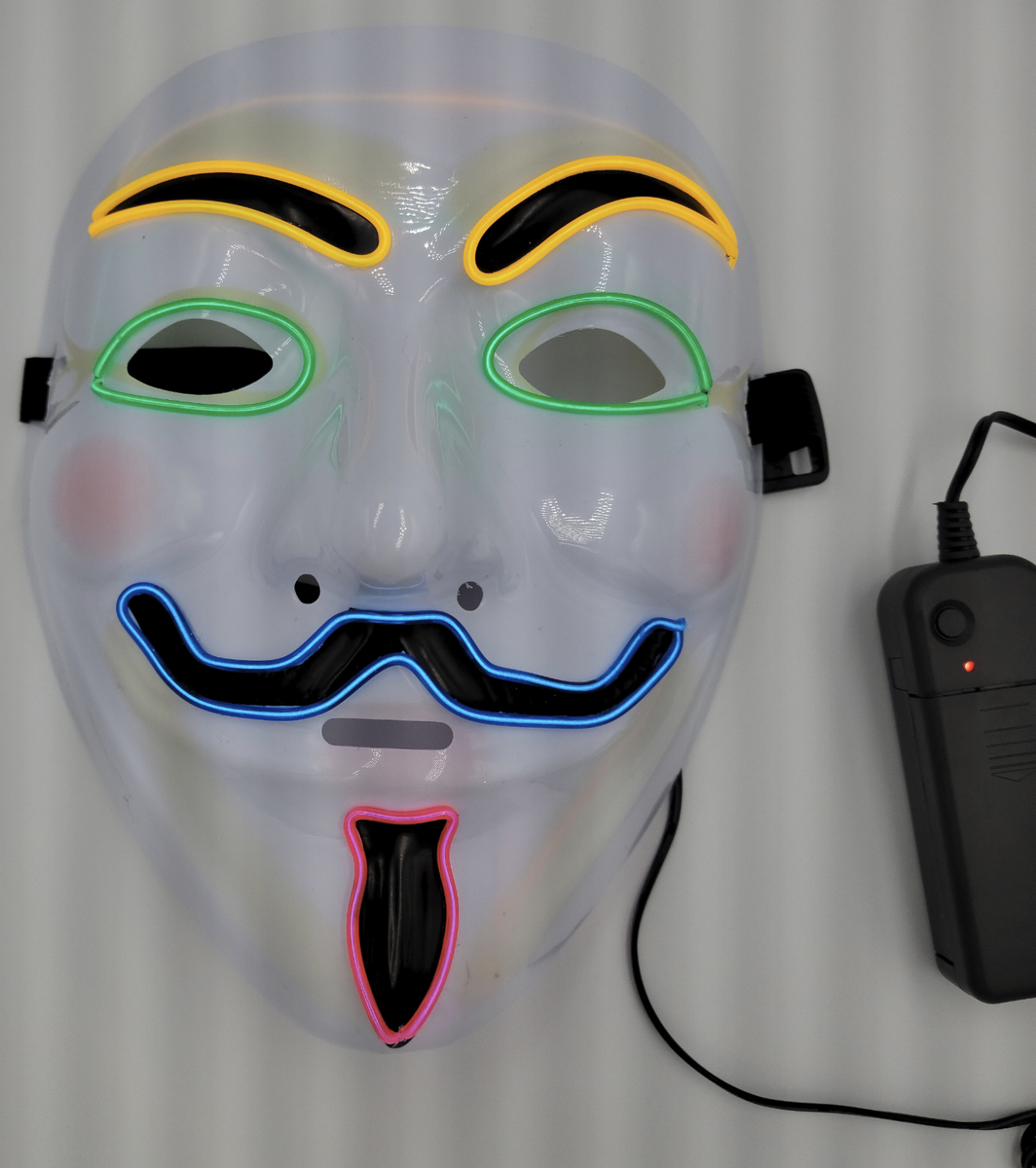 GUY FAWKES  2022 South Korea 2 oz Silver Guy Fawkes Mask Stacker Light