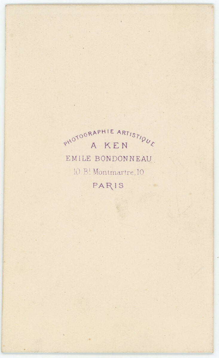 CDV Guerre 1870-71. Portrait of a Soldier by Ken in Paris. Military.