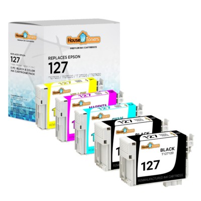 Lot for Epson 127 Ink Cartridge for WorkForce 545 60 630 633 635 645 840 845
