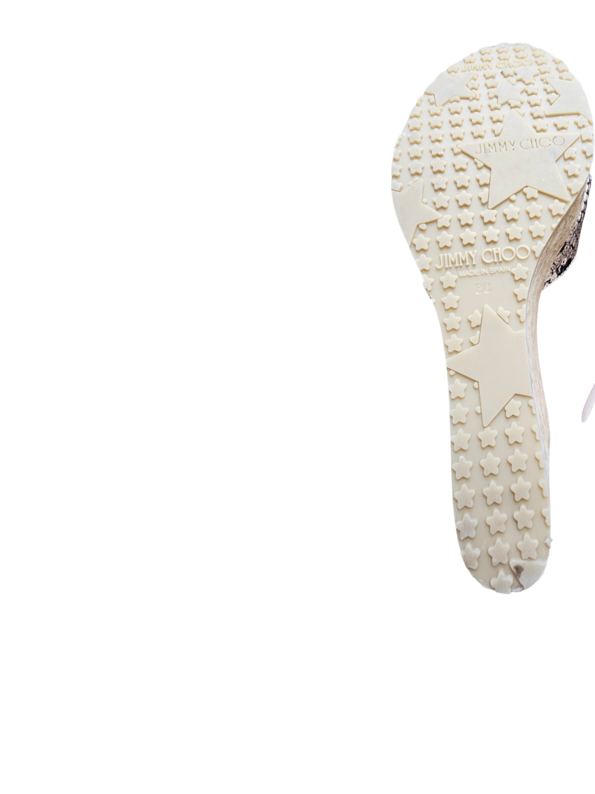 Jimmy Choo Python Cork Platform Wedge with Gold P… - image 17