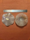 2 Arte Murano Glass Frosted Decorative candy dish Italy Lidia’s Imports 1950's.