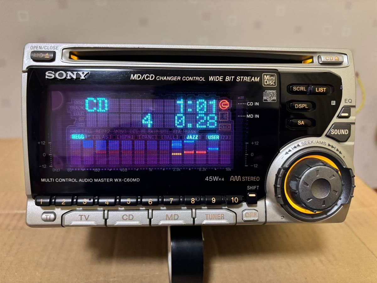 SONYミニコンポ、他に、CD,MD Sony WX-C60MD 2Din Car Audio CD MD Player Confirmed Operation Very