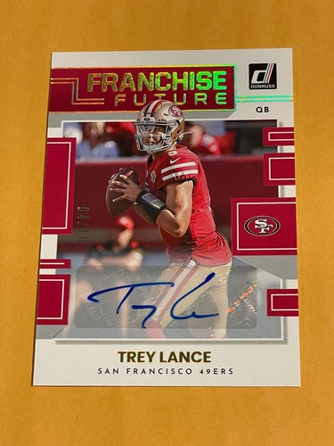 2021 Panini Donruss Trey Lance Franchise Future Auto Gold /10