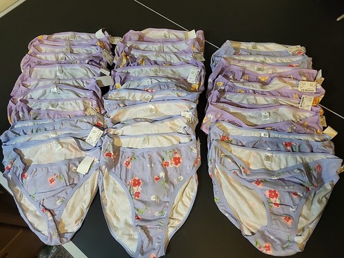 Lot 28 Womens Cotton Hipster Brief Underwear Panties Bikini Mid Waist Soft