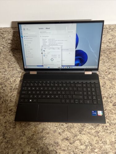 HP Spectre X360 Convertible 15EB1043DX i7-1165G7 2.80GHz 16GB 512GB SSD - Picture 1 of 13