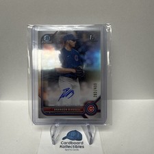 2022 Bowman Draft Chrome Draft Pick Auto Ref /499 #CDA-BB Brandon Birdsell Cubs